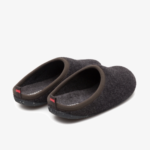 Camper Wabi Mens Slippers US-12768 Dark Grey Sale Clearance USA